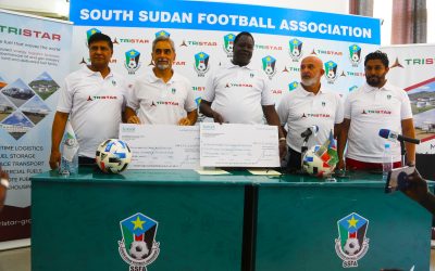 SSFA , extended its partnership with Tristar company to promote football development in South Sudan.