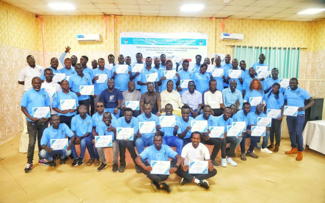 AT LEAST MORE THAN 50 SPORTS JOURNALISTS RECEIVE CERTIFICATES AFTER TRAINING