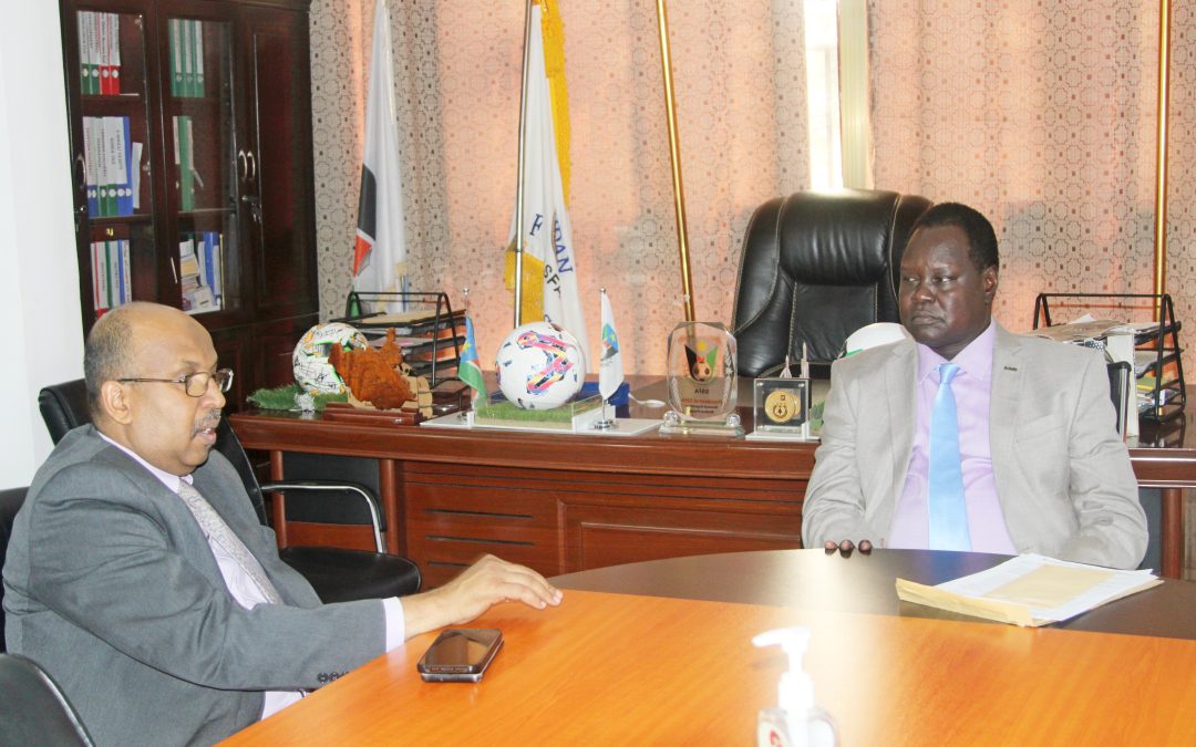 Mr. Augustino Maduot today, Wednesday, 3rd July 2024, met with the Chargé d’Affaires of the Sudanese Embassy in Juba, Ambassador Jamal Malik.